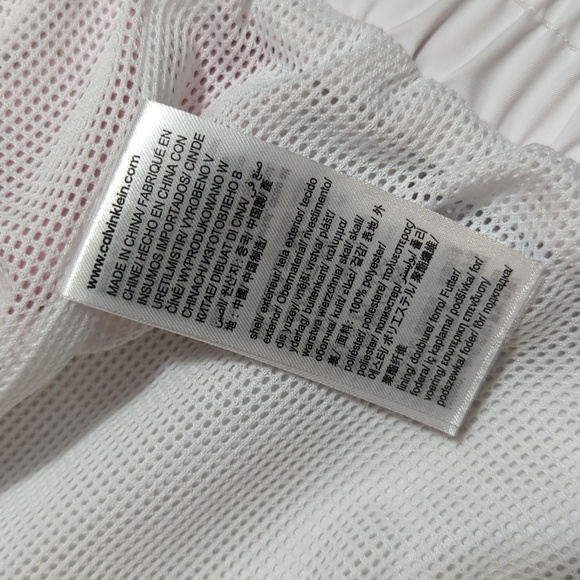 Calvin Klein Color Block Track Jacket, Spell Out, Hidden Hood, Vented Back, Med - Picture 9 of 15